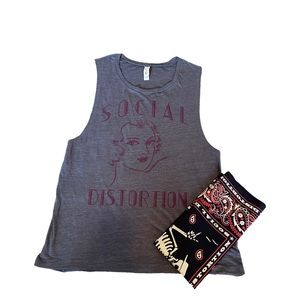 Social Distortion 2015 Concert Shirt/Tank and bandana.